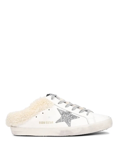 Мюли кожаные на меху Golden goose