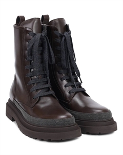 Ботинки кожаные Brunello cucinelli