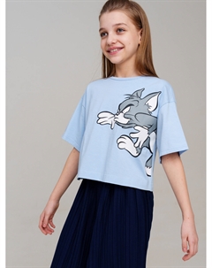 Фуфайка трикотажная для девочек (футболка) Playtoday tween