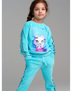 Комплект трикотажный для девочек: толстовка, брюки Playtoday kids