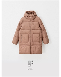 Зимнее стеганое пальто с капюшоном для девочек Sela