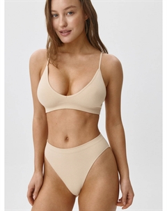 Бесшовные трусы-слипы с высокой посадкой Sela