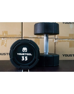 Гантель EVO 35кг полиуретановая Yousteel