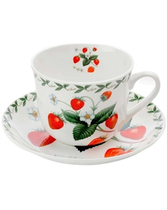 Чашка с блюдцем Maxwell&Williams Земляника, 480мл Maxwell & williams