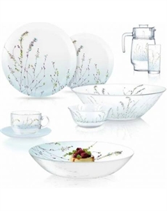 Набор столовый SIMPLY TROMPETTE TURQUOISE 44 предмета V2715 Luminarc