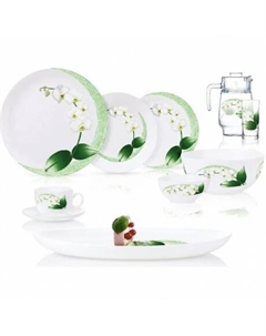 Набор столовый DIWALI WHITE ORCHID 46 предметов P0328 Luminarc