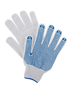 Перчатки хлопчатобумажные с ПВХ 67703 размер 10/XL Сибртех
