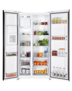 Холодильник двухкамерный HIBERG RFS-650DX NFGW Total No Frost, Side by Side, инверторный белый Hiberg