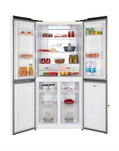 Холодильник трехкамерный NORDFROST RFQ 510 NFGI Total No Frost, Side by Side, инверторный бежевый Nordfrost