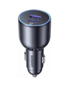 Автомобильное зарядное устройство UGREEN EC701, USB-A, USB-C, 63Вт, 3A, серый Ugreen