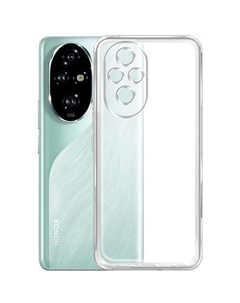 Чехол (клип-кейс) Silicone Case, для Honor 200 Pro, прозрачный Borasco