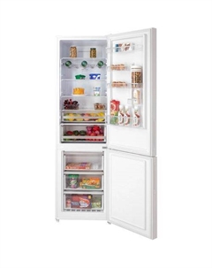 Холодильник двухкамерный HIBERG RFC-400DX NFGW вместимость: 5 бутылок, Total No Frost, инверторный белый Hiberg