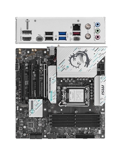 Материнская плата MSI B860M Gaming Plus WiFi B860 Socket-1851 4xDDR5, 4xSATA3, RAID, 3хM.2, 4xPCI-E16x, 3xUSB3.2, 2xUSB3.2 Type C, DP, HDMI, WiFi, 5Glan, mATX Msi