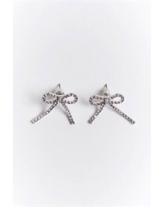 Серьги-гвоздики с бантиками из страз Befree