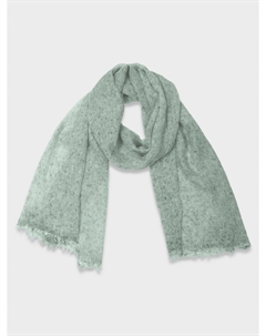 Вискозный палантин в меланжевом зеленом (80*200) Elis