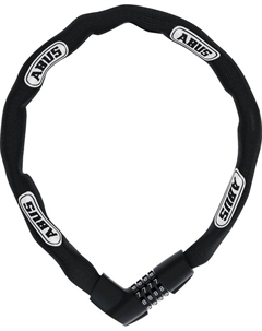 Замок велосипедный Tresor 1385/85 см, цепь 7 мм, код 4-х разрядный, класс защиты 7/15, 1050 гр, черный, 05-0048566 Abus