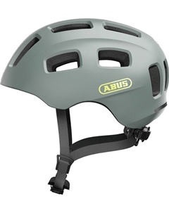 Велошлем детский YOUN-I 2.0, с LED фонариком, с регулировкой, сетка от насекомых, 17 отв. серый, 05-0091891 Abus