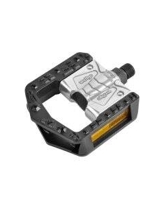 Педали FOLDING (складные) алюминиевые, 106x89x25мм, резьба 9/16", полимерные подшипники, серебристые, F265DU Wellgo