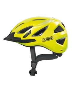 Велошлем URBAN-I 3.0 с LED фонариком, регулировка размера, 17 отв, 280гр, желтый, 05-0086867 (Размер: M (52-58 см)) Abus