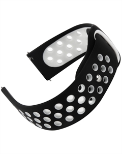 Ремешок универсальный силиконовый Red Line для cмарт часов, 22 mm, черно-белый УТ000022834 Red line