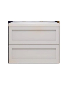 Тумба под раковину подвесная Platino 60 AM-Platino-600-2C-SO-BM-Cer белая матовая Art&max