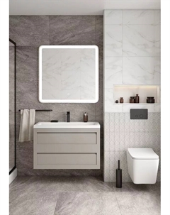 Тумба под раковину Platino 100 AM-Platino-1000-2C-SO-GСM grigio chiaro matt Art&max