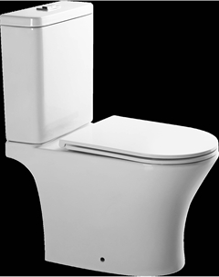Унитаз-компакт напольный SL-5010 безободковый, с микролифтом Santiline
