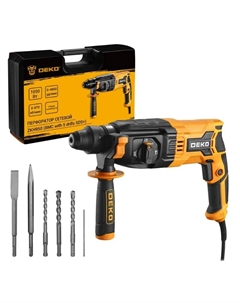 Перфоратор сетевой ZKH950 083-1005 (в кейсе, с набором из 5 буров SDS+, 1050 Вт) Деко