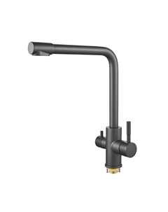 Смеситель для кухни S868T с подключением фильтра, оружейная сталь Shevanik