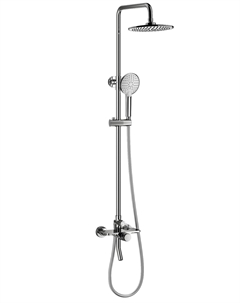 Душевая стойка CLICK WW-N3S962-CR глянцевый хром, с изливом Wonzon & woghand