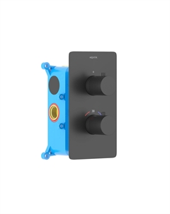 Встраиваемый термостатический смеситель для душа Европа AQ1391MB черный матовый Aquatek