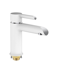 Смеситель для раковины S6001F белый, хром Shevanik