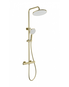 Душевая стойка INN WW-B3013-T1-BG брашированное золото, с термостатом Wonzon & woghand