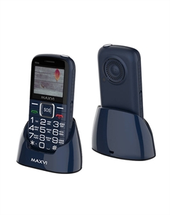 Мобильный телефон MAXVI B5ds, 2" 220x176 TN, 32Mb, 2-Sim, 1500 мА·ч, micro-USB, синий (B5ds blue) Maxvi