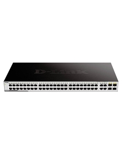 Коммутатор DGS-1052, кол-во портов: 48x1 Гбит/с, combo RJ-45/SFP 4x1 Гбит/с, установка в стойку (DGS-1052/A) D-link