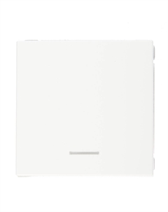 Выключатель ArtGallery одноклавишный встраиваемый белый с подсветкой (GAL000113) Systeme electric