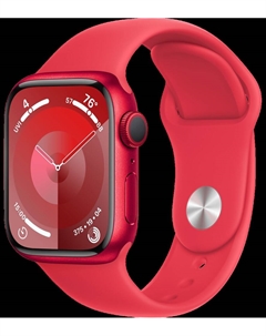 Часы Watch Series 9 GPS 45мм корпус из алюминия Красные + ремешок Sport Band Красный Apple