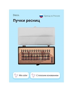 Пучки ресниц с плоским основанием COLOR Deco