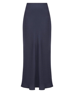 Юбка из вискозы и льна Brunello cucinelli