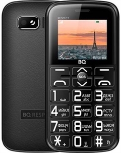 Мобильный телефон BQ BQ-1851 Respect, 1.77" 128x160 TFT, 32Mb RAM, 32Mb, BT, 2-Sim, 1000 мА·ч, черный Bq