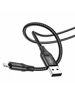 Кабель USB-Micro USB, 2.4A 1м, черный Borofone Delightful BX56 (6931474750945)