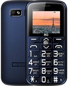 Мобильный телефон BQ BQ-1851 Respect, 1.77" 128x160 TFT, 32Mb RAM, 32Mb, BT, 2-Sim, 1000 мА·ч, синий Bq