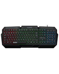 Клавиатура проводная Excalibur K67, мембранная, подсветка, USB, черный (32974) Qumo