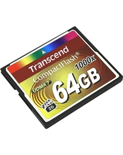 Карта памяти 64Gb CompactFlash 1000X UHS-I U1 Transcend