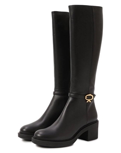 Кожаные сапоги Ribbon Dumont 45 Gianvito rossi