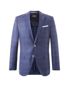 Пиджак из шерсти и шелка Boss