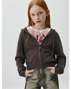 Вязаная толстовка на молнии для девочек Sela