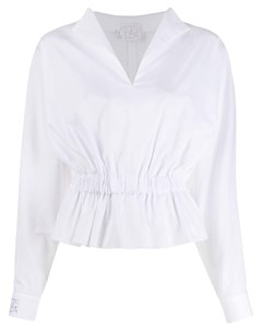 Stella jean приталенная блузка с длинными рукавами 40 белый Stella jean