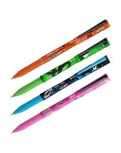 Ручка шариковая "Future Tech" синяя, 0,7 мм, грип, рисунок на корпусе, ассорти Berlingo