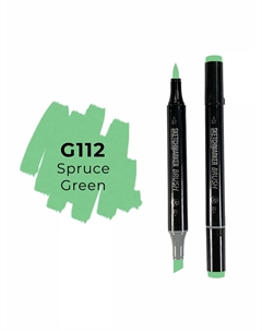 Маркер двухсторонний на спиртовой основе Brush Цвет Зеленая ель Sketchmarker